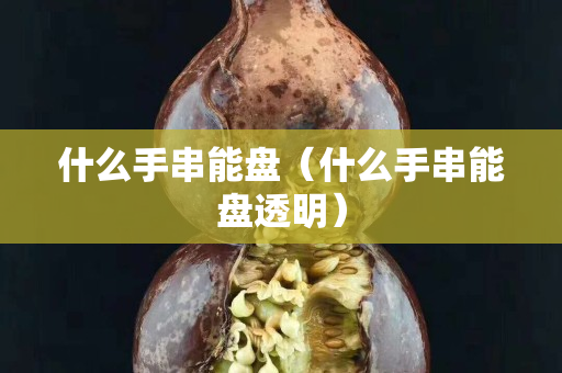什么手串能盤（什么手串能盤透明）