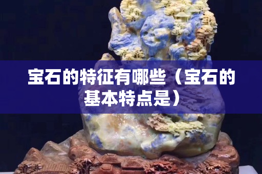 寶石的特征有哪些（寶石的基本特點是）