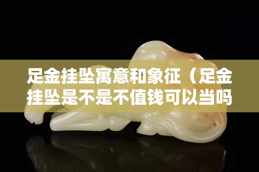 足金掛墜寓意和象征（足金掛墜是不是不值錢可以當嗎）