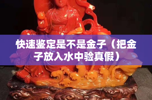 快速鑒定是不是金子（把金子放入水中驗真假）