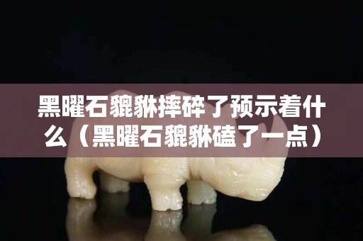 黑曜石貔貅摔碎了預示著什么（黑曜石貔貅磕了一點）
