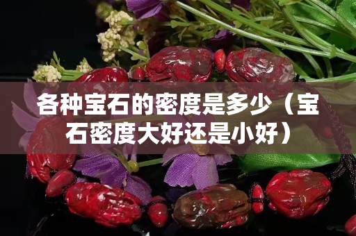 各種寶石的密度是多少（寶石密度大好還是小好）