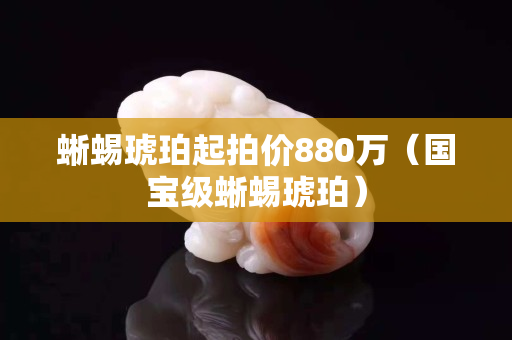 蜥蜴琥珀起拍價880萬（國寶級蜥蜴琥珀）