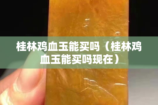 桂林雞血玉能買嗎（桂林雞血玉能買嗎現在）