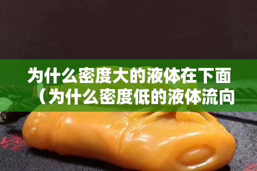 為什么密度大的液體在下面（為什么密度低的液體流向密度高的液體）
