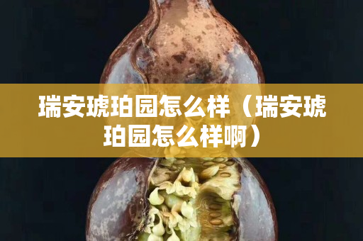 瑞安琥珀園怎么樣（瑞安琥珀園怎么樣啊）