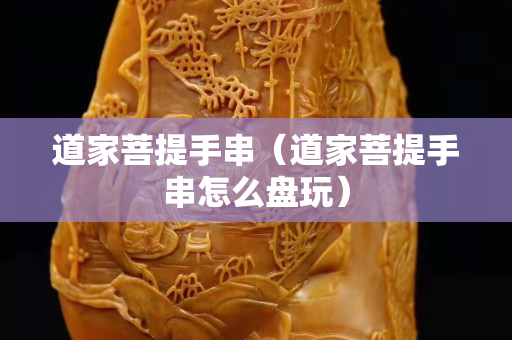 道家菩提手串（道家菩提手串怎么盤玩）