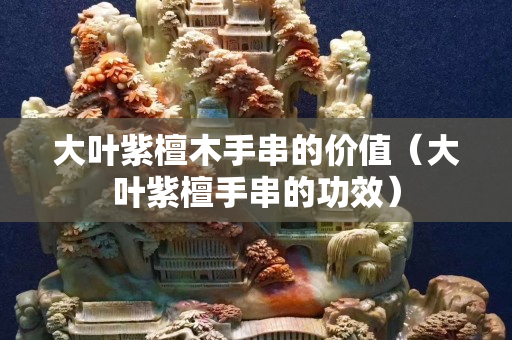 大葉紫檀木手串的價(jià)值（大葉紫檀手串的功效）