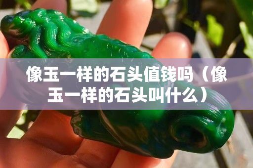 像玉一樣的石頭值錢嗎（像玉一樣的石頭叫什么）
