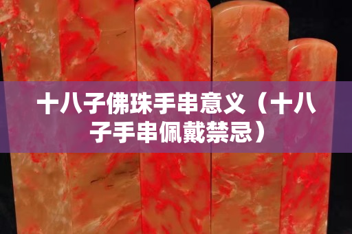 十八子佛珠手串意義（十八子手串佩戴禁忌）