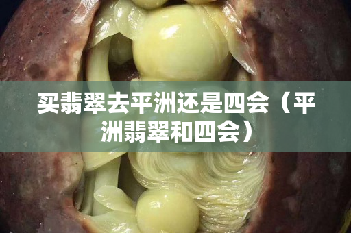 買翡翠去平洲還是四會（平洲翡翠和四會）