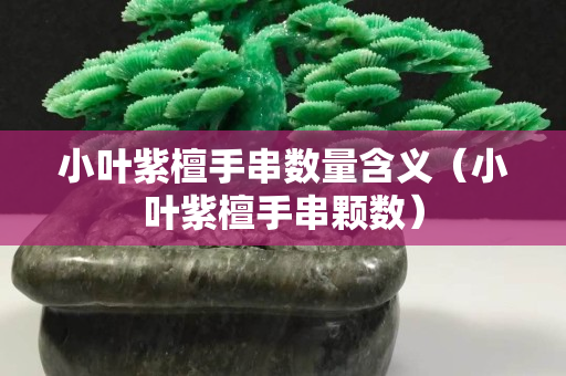 小葉紫檀手串數量含義（小葉紫檀手串顆數）