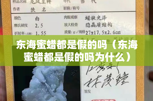 東海蜜蠟都是假的嗎（東海蜜蠟都是假的嗎為什么）