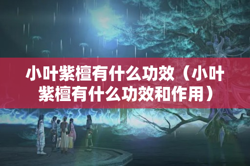 小葉紫檀有什么功效（小葉紫檀有什么功效和作用）