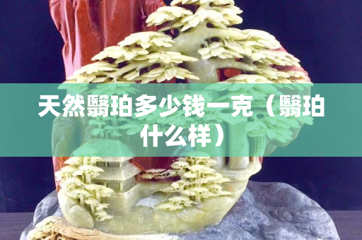 天然翳珀多少錢一克（翳珀什么樣）