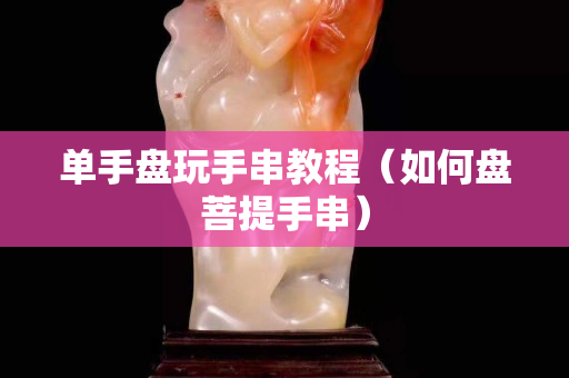 單手盤玩手串教程（如何盤菩提手串）