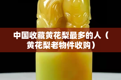 中國收藏黃花梨最多的人（黃花梨老物件收購）
