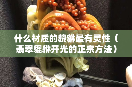 什么材質的貔貅最有靈性（翡翠貔貅開光的正宗方法）