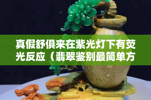 真假舒俱來在紫光燈下有熒光反應（翡翠鑒別最簡單方法水泡）