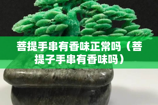 菩提手串有香味正常嗎（菩提子手串有香味嗎）