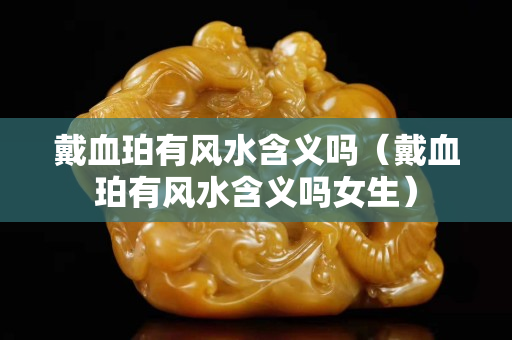 戴血珀有風水含義嗎（戴血珀有風水含義嗎女生）