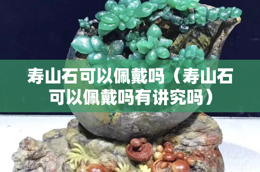 壽山石可以佩戴嗎（壽山石可以佩戴嗎有講究嗎）