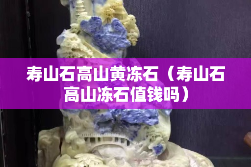 壽山石高山黃凍石（壽山石高山凍石值錢嗎）
