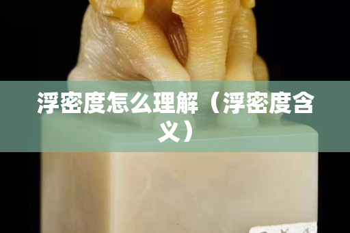 浮密度怎么理解（浮密度含義）