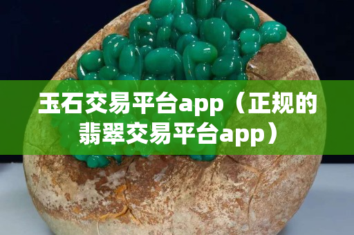 玉石交易平臺app（正規的翡翠交易平臺app）