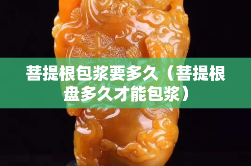 菩提根包漿要多久（菩提根盤多久才能包漿）