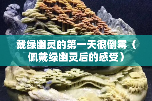 戴綠幽靈的第一天很倒霉（佩戴綠幽靈后的感受）