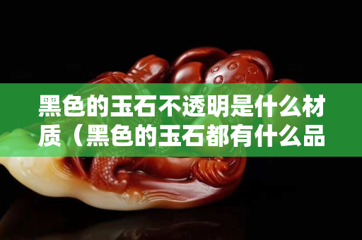 黑色的玉石不透明是什么材質（黑色的玉石都有什么品種）