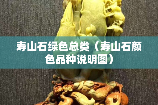 壽山石綠色總類（壽山石顏色品種說明圖）