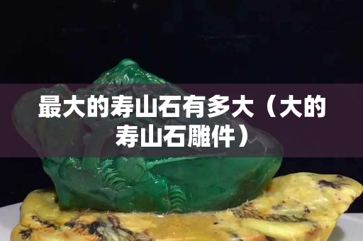 最大的壽山石有多大（大的壽山石雕件）
