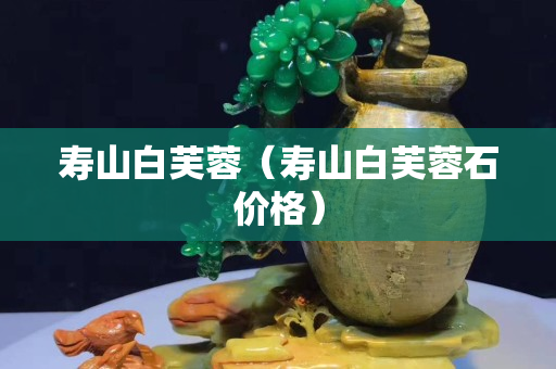 壽山白芙蓉（壽山白芙蓉石價格）