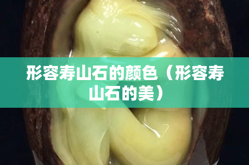 形容壽山石的顏色（形容壽山石的美）