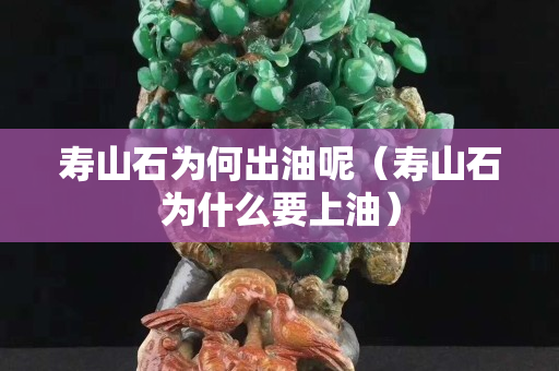 壽山石為何出油呢（壽山石為什么要上油）
