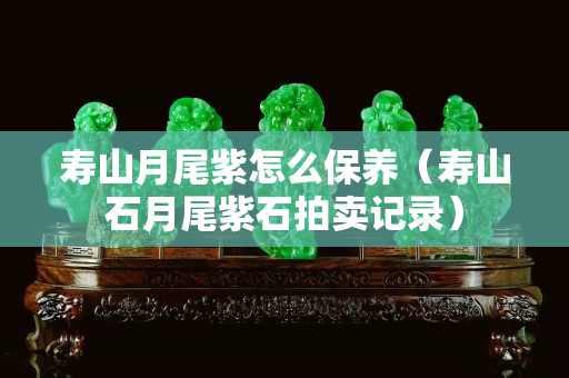 壽山月尾紫怎么保養（壽山石月尾紫石拍賣記錄）