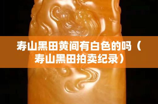 壽山黑田黃間有白色的嗎（壽山黑田拍賣紀錄）
