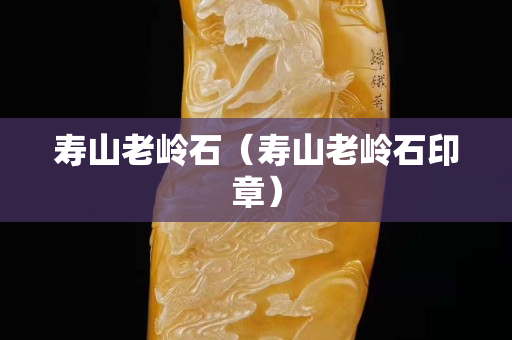 壽山老嶺石（壽山老嶺石印章）