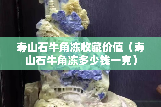 壽山石牛角凍收藏價值（壽山石牛角凍多少錢一克）