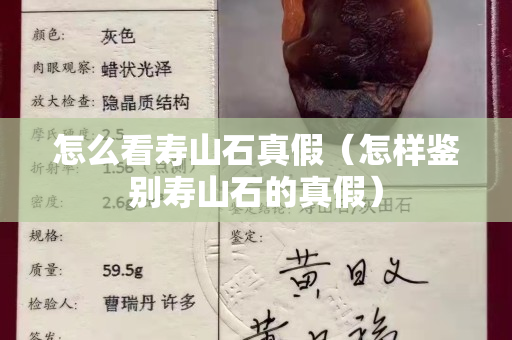怎么看壽山石真假（怎樣鑒別壽山石的真假）