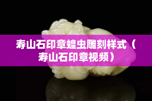 壽山石印章蝗蟲雕刻樣式（壽山石印章視頻）