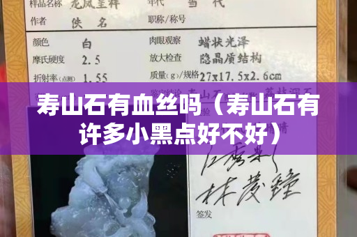 壽山石有血絲嗎（壽山石有許多小黑點好不好）