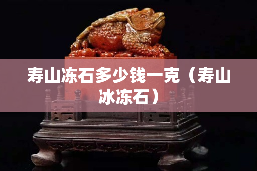 壽山凍石多少錢一克（壽山冰凍石）