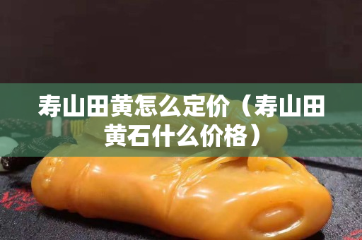 壽山田黃怎么定價（壽山田黃石什么價格）