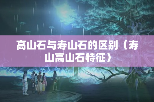 高山石與壽山石的區別（壽山高山石特征）
