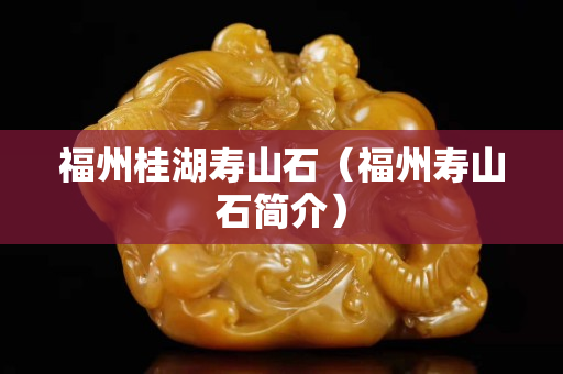 福州桂湖壽山石（福州壽山石簡(jiǎn)介）