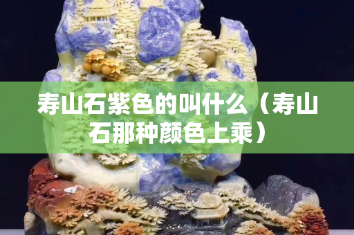 壽山石紫色的叫什么（壽山石那種顏色上乘）