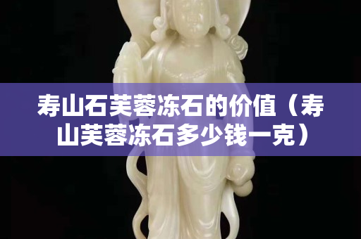 壽山石芙蓉凍石的價值（壽山芙蓉凍石多少錢一克）